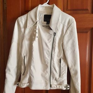 Daytrip white Faux Leather Jacket